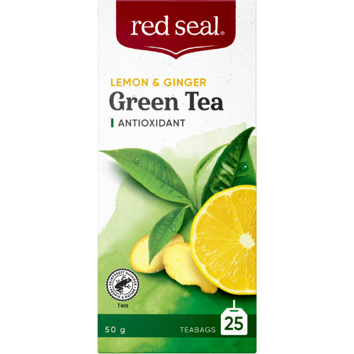 Red Seal Lemon & Ginger Green Tea Bags