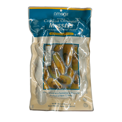 Omega Seafood Cooked Gourmet Mussels