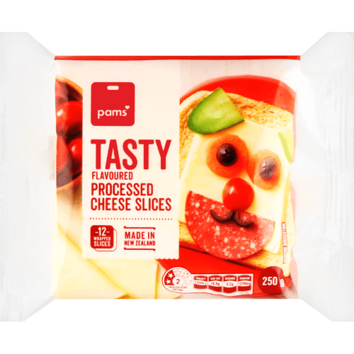 Pams Tasty Flavoured Processed Cheese Slices