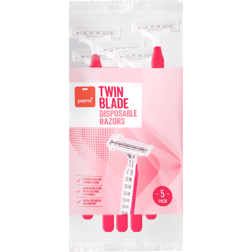 Pams Twin Blades Disposable Razors