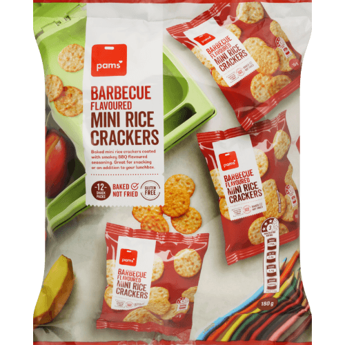 Pams Barbecue Flavoured Mini Rice Crackers