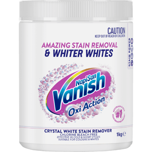 Vanish Napisan Oxi Action Crystal White Stain Remover Powder