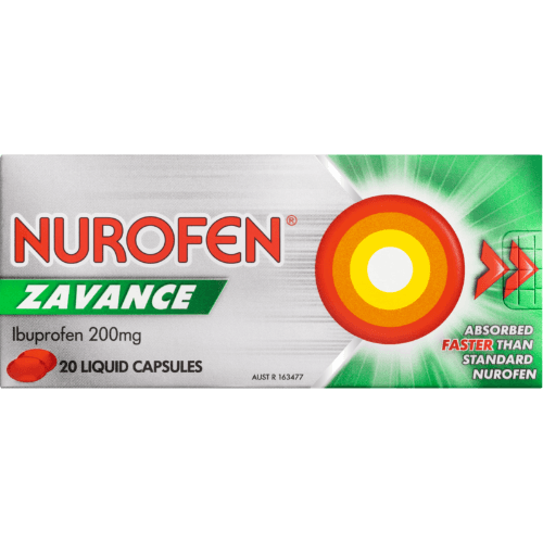 Nurofen Zavance Fast Pain Relief Liquid Capsules