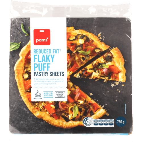 Pams Reduced Fat Flaky Puff Pastry Sheets