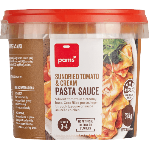 Pams Fresh Sundried Tomato & Cream Pasta Sauce