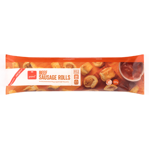 Pams Beef Sausage Rolls