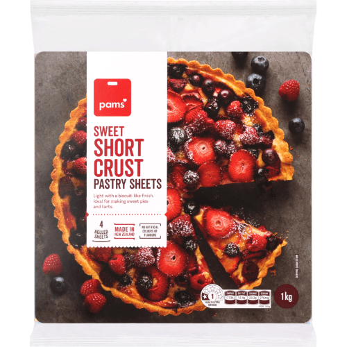 Pams Sweet Short Crust Pastry Sheets