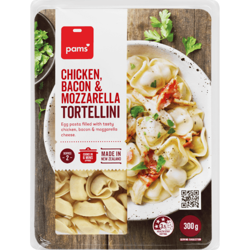 Pams Chicken Bacon & Mozzarella Tortellini