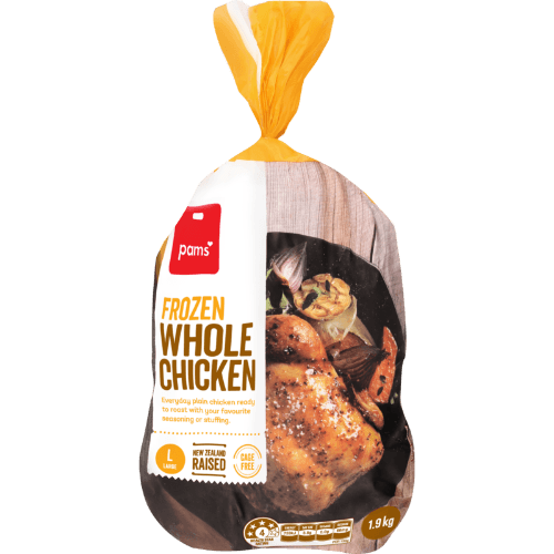 Pams Frozen Whole Chicken Large