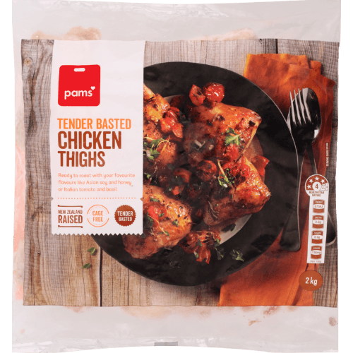 Pams Tender Basted Chicken Thighs