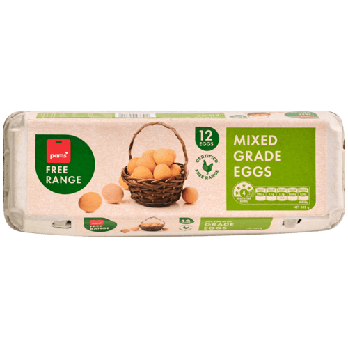 Pams Free Range Free Range Mixed Grade Eggs