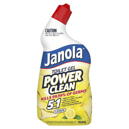 Janola Power Clean Lemon Toilet Bleach Gel 700 mL