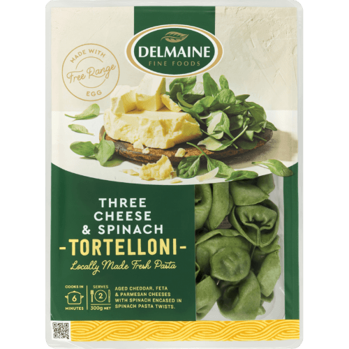 Delmaine Three Cheese & Spinach Tortellini