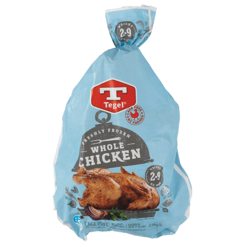 Tegel Frozen Whole Chicken Size 30 2.9 kg