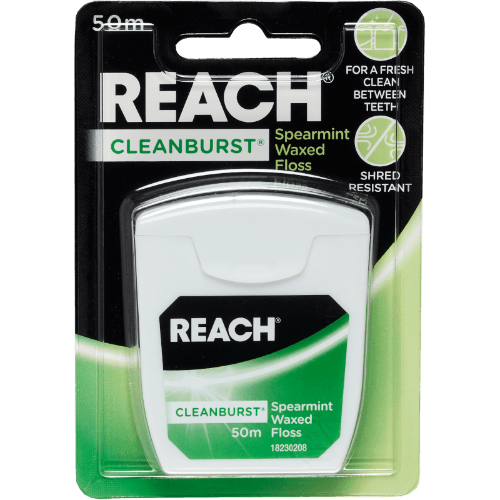 Reach Cleanburst Spearmint Waxed Dental Floss
