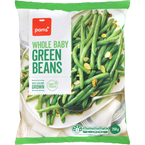 Pams Whole Baby Frozen Green Beans