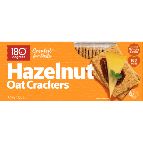 180 Degrees Hazelnut Oat Crackers