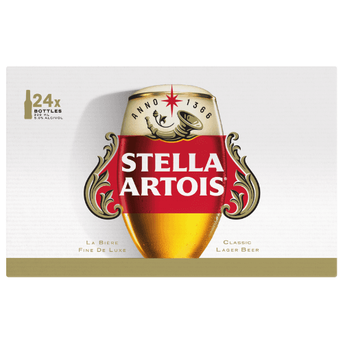 Stella Artois Lager Beer Bottles