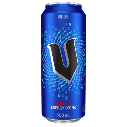 V Blue Guarana Energy Drink