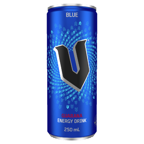 V Blue Guarana Energy Drink