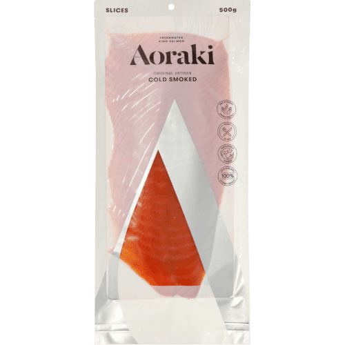Aoraki Smokehouse Cold Smoked Salmon Slices 500 g