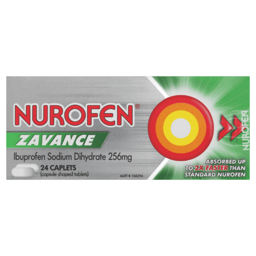 Nurofen Zavance Ibuprofen Fast Pain Relief Caplets