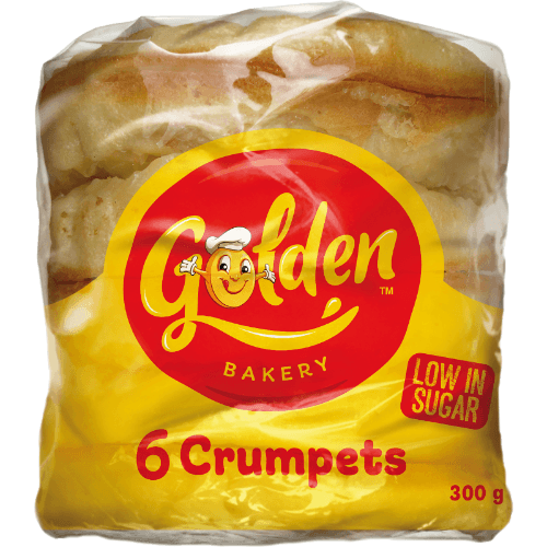 Golden Crumpets Rounds 300 g 6 pack