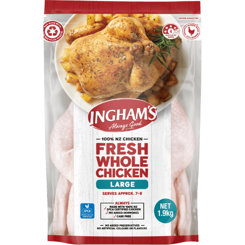 Ingham's Fresh Whole Chicken Large 1.9 kg