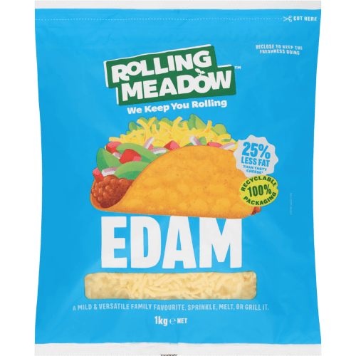 Rolling Meadow Edam Grated Cheese 1 kg