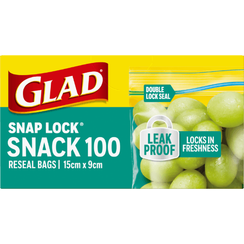 Glad Snap Lock Resealable Snack Bags