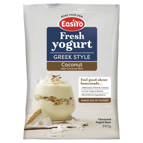 Easiyo Greek Style With Coconut Bits Flavoured Yogurt Base
