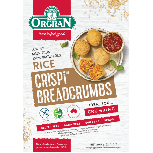 Orgran Gluten Free Rice Crispi Breadcrumbs