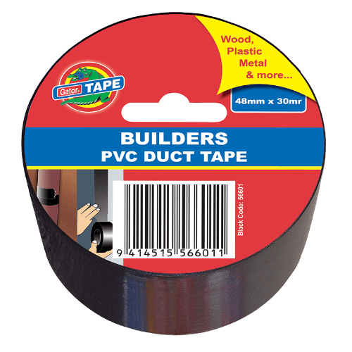 Gator Pvc Black Duct Tape 48mm X 30M