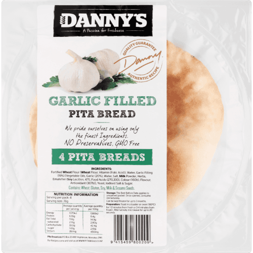 Danny's Garlic Filled Pita Bread