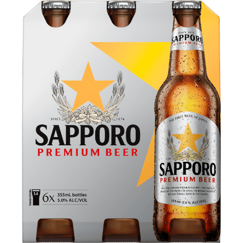 Sapporo Premium Beer Bottles