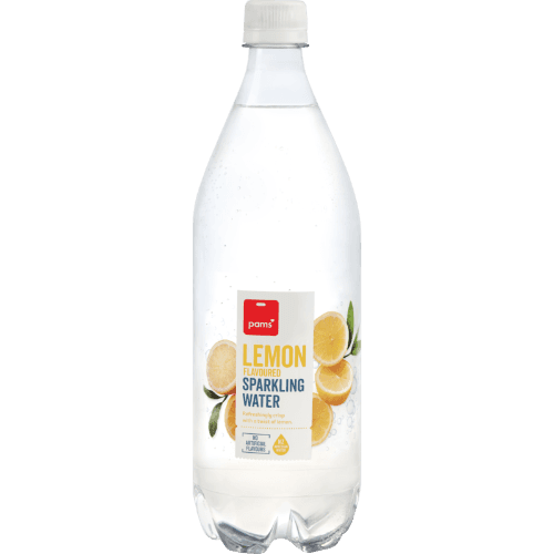 Pams Lemon Flavoured Sparkling Water