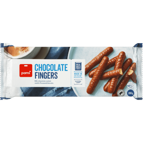 Pams Chocolate Fingers Biscuits
