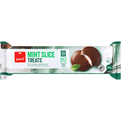 Pams Mint Slice Treats Biscuits