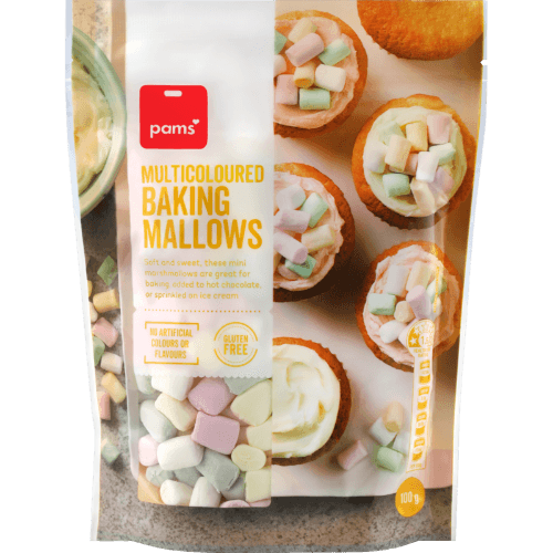 Pams Multicoloured Baking Mallows