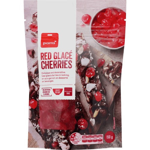 Pams Red Glace Cherries 150 g