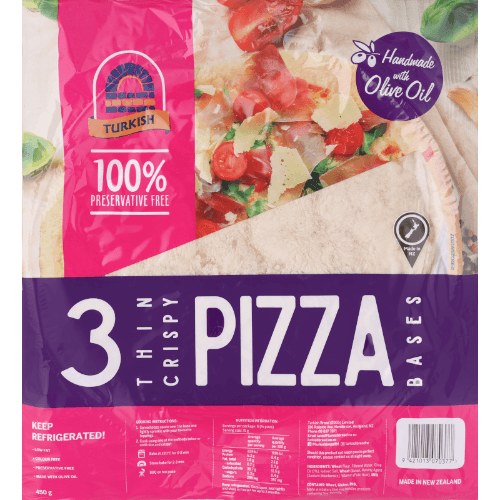 Turkish Bread Thin Crispy Pizza Bases