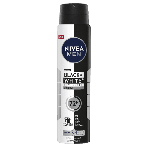 Nivea Men Black & White Invisible Original 72Hr Protection Anti-Perspirant Deodorant Aerosol