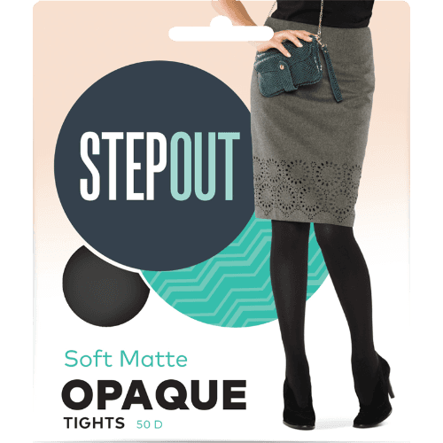 Stepout Du Jour Opaque 50 Den Tights Mids Black