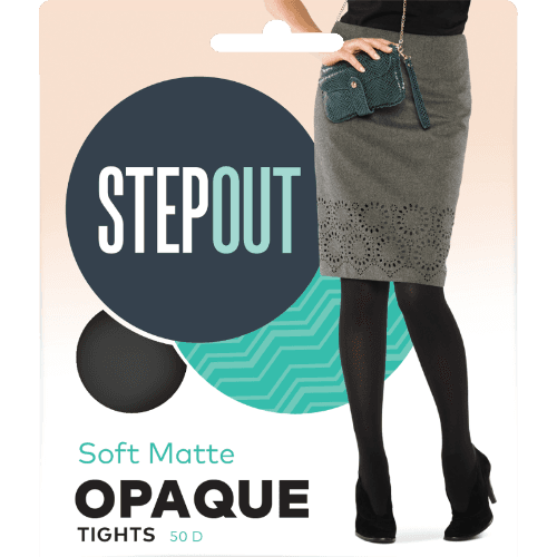 Stepout Du Jour Opaque 50 Den Tights Tall Black