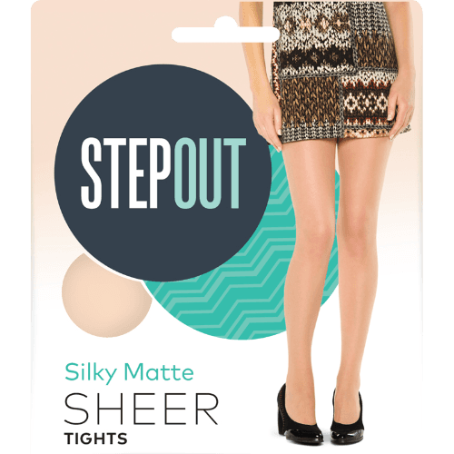 Stepout Du Jour Sheer 15 Den Tights Tall Black