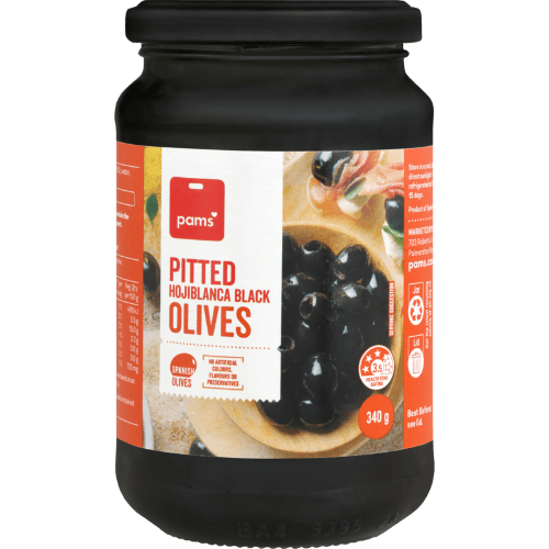 Pams Pitted Hojiblanca Black Olives