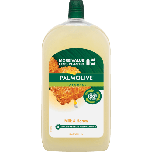 Palmolive Naturals Moisturising Milk & Honey Liquid Hand Wash Refill