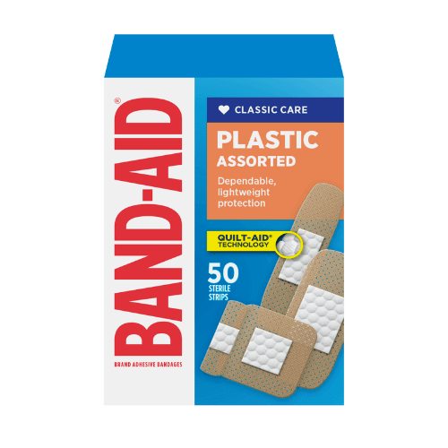 Band-Aid Assorted Plastic Strips 50 pack