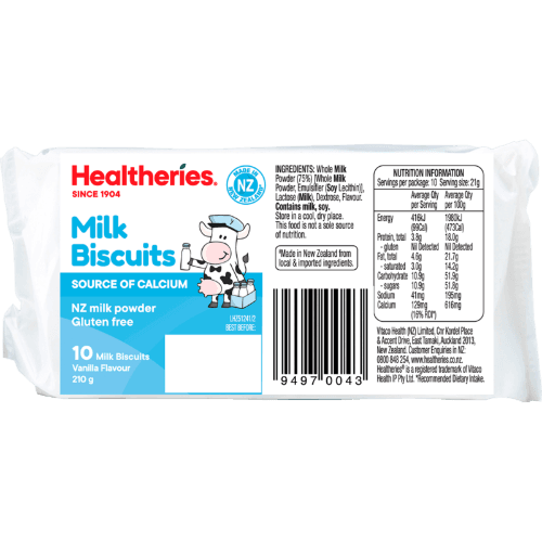 Healtheries Vanilla Flavour Milk Biscuits
