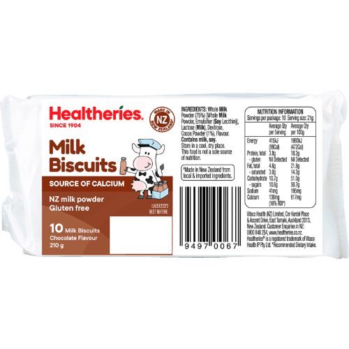 Healtheries Chocolate Flavour Milk Biscuits